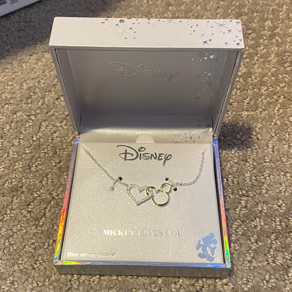 Disney Mickey Loves You Necklace LA Rocks NIB